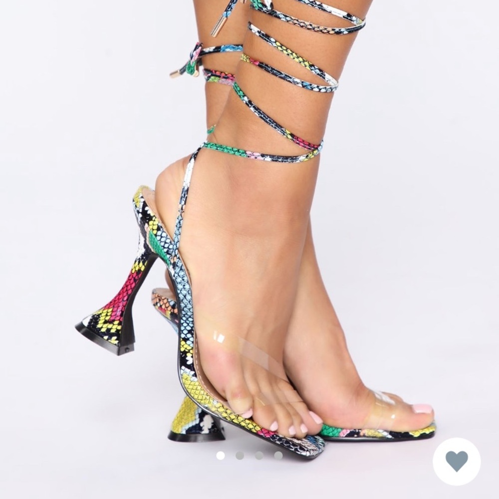 Multicolor high heels